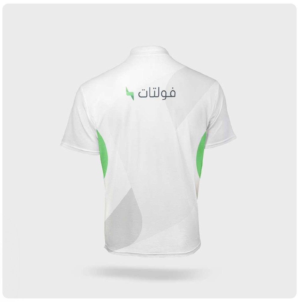 Voltaat t-shirt back with Arabic logo